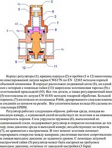 Редуктор давления поршневой ¾" Valtec Mignon VT.087.N.0545 Редуктор давления поршневой ¾" Valtec Mignon VT.087.N.0545, 3
