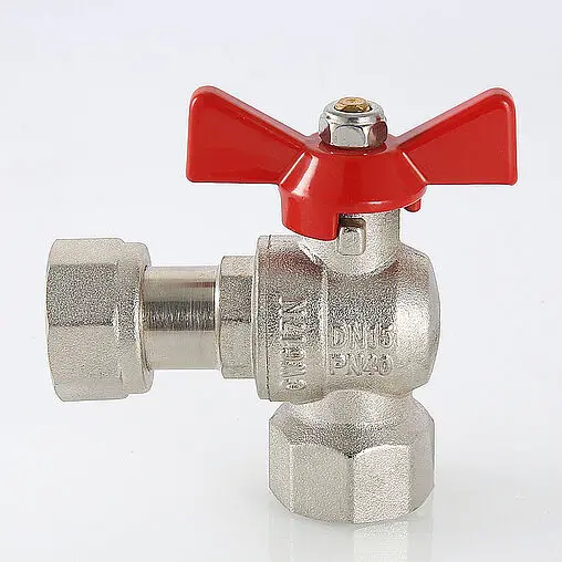 Кран шаровый с накидной гайкой угловой ½&quot;в x ½&quot;нг Valtec Base VT.266.N.0404