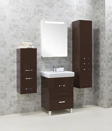 Тумба-умывальник напольная Aquaton Америна 70 H тёмно-коричневый 1A1693K1AM430