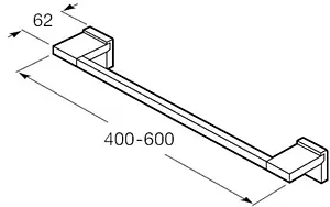Полотенцедержатель Roca Rubik чёрный матовый 816845024 Полотенцедержатель Roca Rubik чёрный матовый 816845024, 2