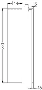 Фасад для тумбы Aquaton Лондри 20 дуб рустикальный 1A275001LHDR0, 2