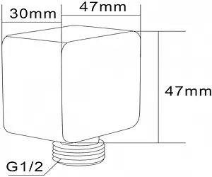 Шланговое подключение Swedbe Platta хром 5508, 2
