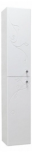 Шкаф-пенал подвесной Aquaton Лиана 30 L белый глянец 1A163003LL01L