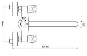 Смеситель для ванны с длинным изливом Vidima Neo хром BA335AA Смеситель для ванны с длинным изливом Vidima Neo хром BA335AA, 3