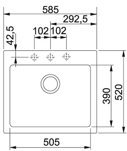 Мойка кухонная Franke Maris MRG 610-58 миндаль 114.0313.266