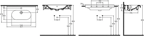 Раковина ISVEA Sentimenti 82 белый 10SM50082