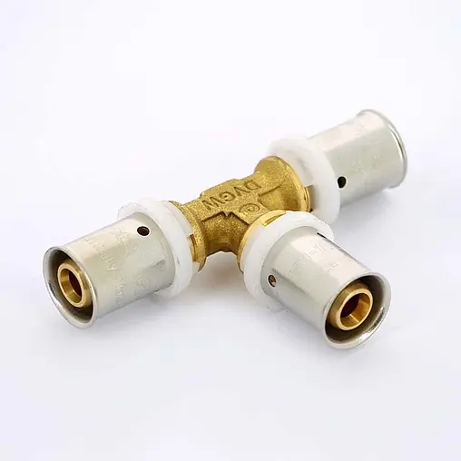 Тройник пресс соединительный 16мм x 16мм x 16мм Uni-fitt 706G6660 Тройник пресс соединительный 16мм x 16мм x 16мм Uni-fitt 706G6660