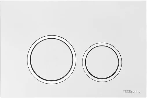Комплект 6 в 1 TECEspring Base S K401103WCS с кнопкой TECEspring R 9940103 белый глянцевый/хром глянцевый