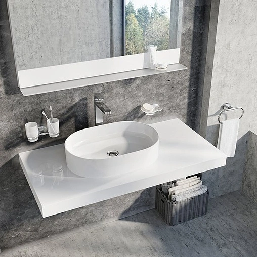 Раковина Ravak Ceramic 55 O Slim белый XJX01155001 Раковина Ravak Ceramic 55 O Slim белый XJX01155001
