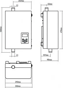 Котел электрический одноконтурный 30кВт РЭКО 30П, 2