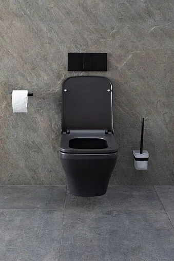 Унитаз подвесной безободковый Allen Brau Infinity антрацит 4.21011.AN