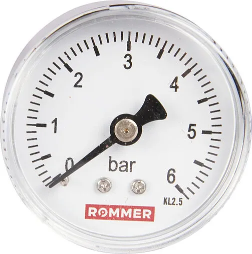 Манометр аксиальный Rommer 50 мм 6 бар ¼&quot; RIM-0009-500608