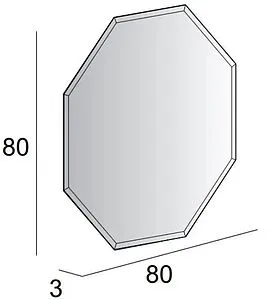 Зеркало с подсветкой Cezares 80x80 45079 Зеркало с подсветкой Cezares 80x80 45079, 2