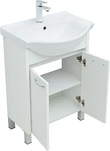 Тумба-умывальник напольная Aquanet Донна 60 белый глянец 00294390+00170121 Тумба-умывальник напольная Aquanet Донна 60 белый глянец 00294390+00170121, 5