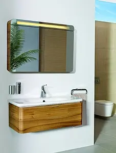 Шкаф-зеркало VitrA Nest 80 натуральная древесина 56175, 3