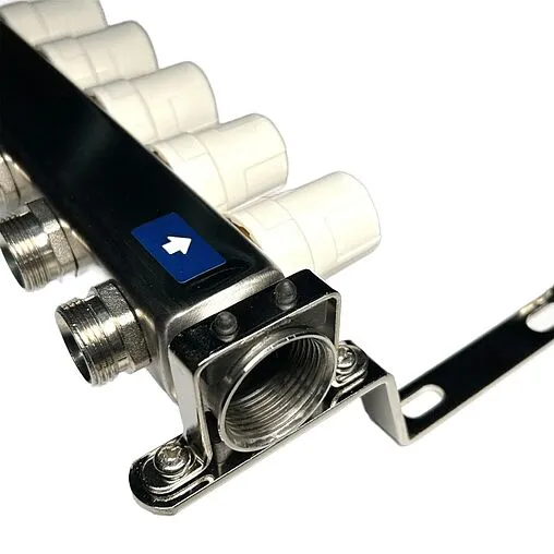 Группа коллекторная с расходомерами 10 отводов 1&quot;в/в x ¾&quot;ек Uni-fitt OPTIMAL 450B4310.RU