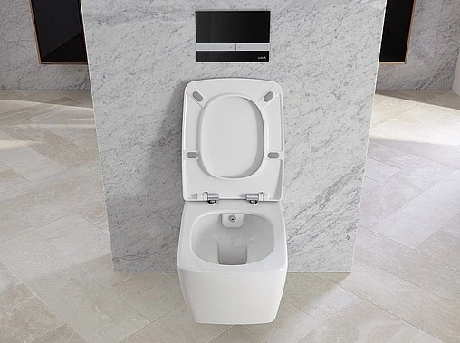 Унитаз подвесной безободковый с функцией биде и встроенным смесителем VitrA Metropole Rim-Ex белый 7672B003-1684