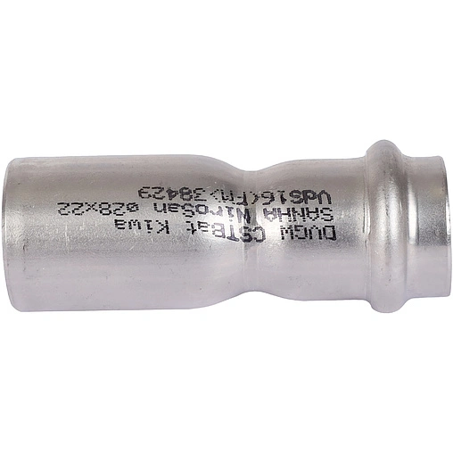 Муфта пресс редукционная однораструбная 28мм x 22мм Sanha NiroSan 9243 692432822