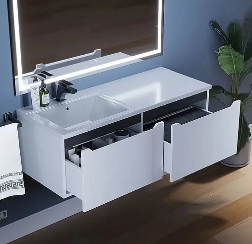 Тумба под умывальник подвесная Uperwood UPD Tanos 120 L белый с графитовыми вставками 291020265 Тумба под умывальник подвесная Uperwood UPD Tanos 120 L белый с графитовыми вставками 291020265