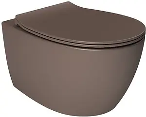 Унитаз подвесной безободковый ISVEA Sentimenti Neo коричневый 10AR02010SV-2H Унитаз подвесной безободковый ISVEA Sentimenti Neo коричневый 10AR02010SV-2H, 1