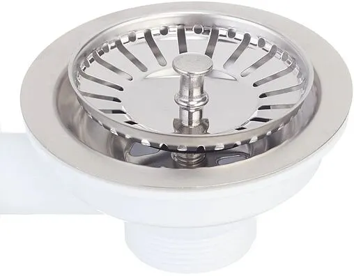 Выпуск с корзиной для мойки с универсальным переливом Wirquin хром 30987086 Выпуск с корзиной для мойки с универсальным переливом Wirquin хром 30987086