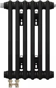 Радиатор стальной трубчатый Zehnder Charleston Completto 3057/06 V001½" Ral 9217 Traffic Black (matt) Радиатор стальной трубчатый Zehnder Charleston Completto 3057/06 V001½" Ral 9217 Traffic Black (matt), 5