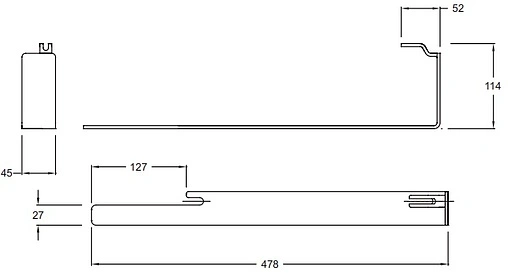 Полотенцедержатель Jacob Delafon Terrace 48 хром E4906-CP