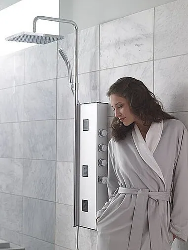 Душевая панель с термостатом для душа Jacob Delafon WaterTile хром E3872-185 Душевая панель с термостатом для душа Jacob Delafon WaterTile хром E3872-185