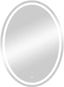 Зеркало с подсветкой Continent Verso Led 57x77 с часами белый ЗЛП590, 1