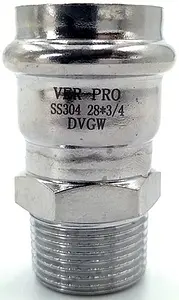 Муфта пресс переходная 28мм x ¾"н Vieir VER-PRO VPSM284 Муфта пресс переходная 28мм x ¾"н Vieir VER-PRO VPSM284, 2