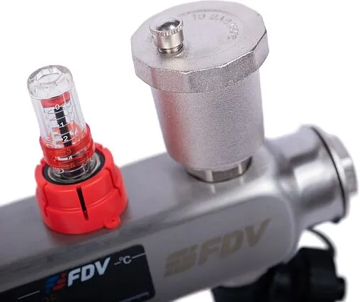 Группа коллекторная с расходомерами 2 отвода 1&quot;в/в x ¾&quot;ек FDV S1103C-2/2