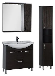 Шкаф-зеркало Aquanet Донна 90 R венге 00169179, 5