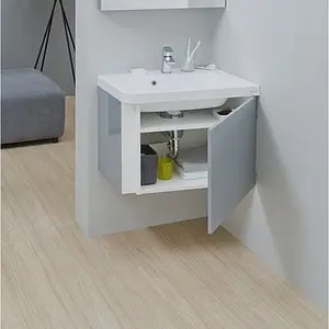 Тумба-умывальник подвесная Ravak 10° SD 65 R серый/белый X000000749+XJIP1165000 Тумба-умывальник подвесная Ravak 10° SD 65 R серый/белый X000000749+XJIP1165000, 4