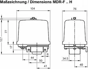 Реле давления Waterstry MDR-F 4 YAA SAA A 010A030 ⅜&quot;в 253648, 2