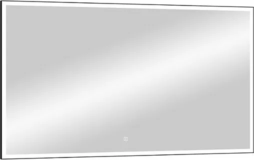 Зеркало с подсветкой Continent Sting Black Led 120x80 чёрный ЗЛП1698
