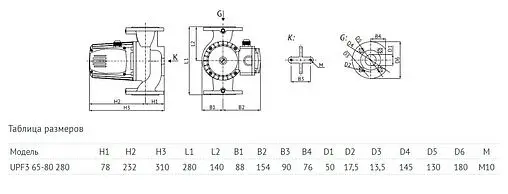 Насос циркуляционный Unipump UPF3 65-80 280 80976 Насос циркуляционный Unipump UPF3 65-80 280 80976