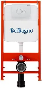 Инсталляция для подвесного унитаза Set 3 в 1 BelBagno BB026/BB082BL с кнопкой белый глянцевый Инсталляция для подвесного унитаза Set 3 в 1 BelBagno BB026/BB082BL с кнопкой белый глянцевый, 4