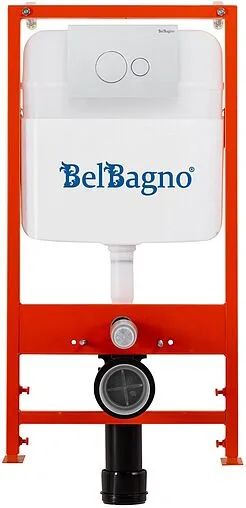 Инсталляция для подвесного унитаза Set 3 в 1 BelBagno BB026/BB082BL с кнопкой белый глянцевый Инсталляция для подвесного унитаза Set 3 в 1 BelBagno BB026/BB082BL с кнопкой белый глянцевый