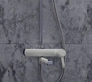 Душевая система со смесителем для ванны Osgard Ionic White белый 92050 Душевая система со смесителем для ванны Osgard Ionic White белый 92050, 3