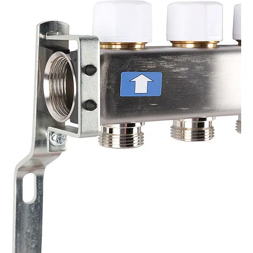 Группа коллекторная с расходомерами 6 отводов 1&quot;в/в x ¾&quot;ек Rommer RMS-1200-000006