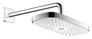 Лейка верхнего душа с настенным креплением Hansgrohe Raindance Select E 300 2jet белый/хром 27385400 Лейка верхнего душа с настенным креплением Hansgrohe Raindance Select E 300 2jet белый/хром 27385400, 1