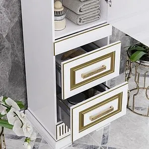 Шкаф-пенал напольный Opadiris Оникс 50 R белый Z0000005742, 5