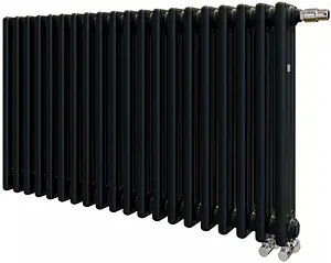 Радиатор стальной трубчатый Zehnder Charleston Completto 3057/20 V001½" Ral 9217 Traffic Black (matt) Радиатор стальной трубчатый Zehnder Charleston Completto 3057/20 V001½" Ral 9217 Traffic Black (matt), 1