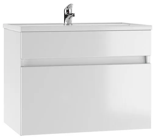 Тумба-умывальник подвесная Айсберг Классик 70 белый DA3010T+4620008197746