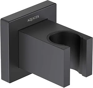 Держатель ручного душа Aquatek чёрный матовый AQ2401MB Держатель ручного душа Aquatek чёрный матовый AQ2401MB, 1