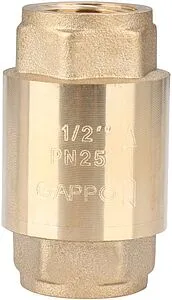 Клапан обратный пружинный 2"в x 2"в Gappo G1241.09 Клапан обратный пружинный 2"в x 2"в Gappo G1241.09, 1