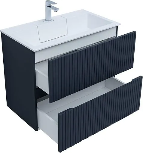 Тумба-умывальник Aquanet Джейн 80 маренго 00313302+