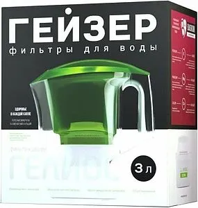 Фильтр-кувшин Гейзер Гелиос 62057 зеленый, 2