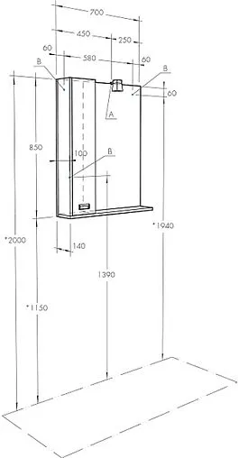 Шкаф-зеркало Aquaton Бекка PRO 70 белый/дуб соммерсет 1A214702BAC20 Шкаф-зеркало Aquaton Бекка PRO 70 белый/дуб соммерсет 1A214702BAC20
