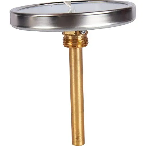 Термометр биметаллический Rommer 100мм 120°С гильза 100мм ½&quot; RIM-0001-101015